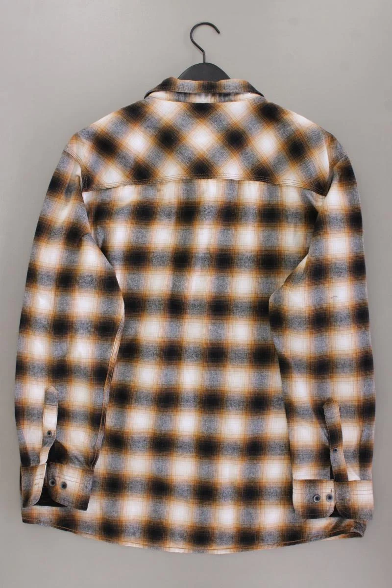 Langarmhemd für Herren Gr. XXXL braun aus Baumwolle