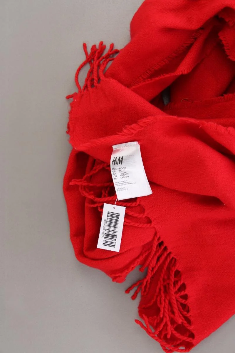 H&M Schal rot aus Polyacryl