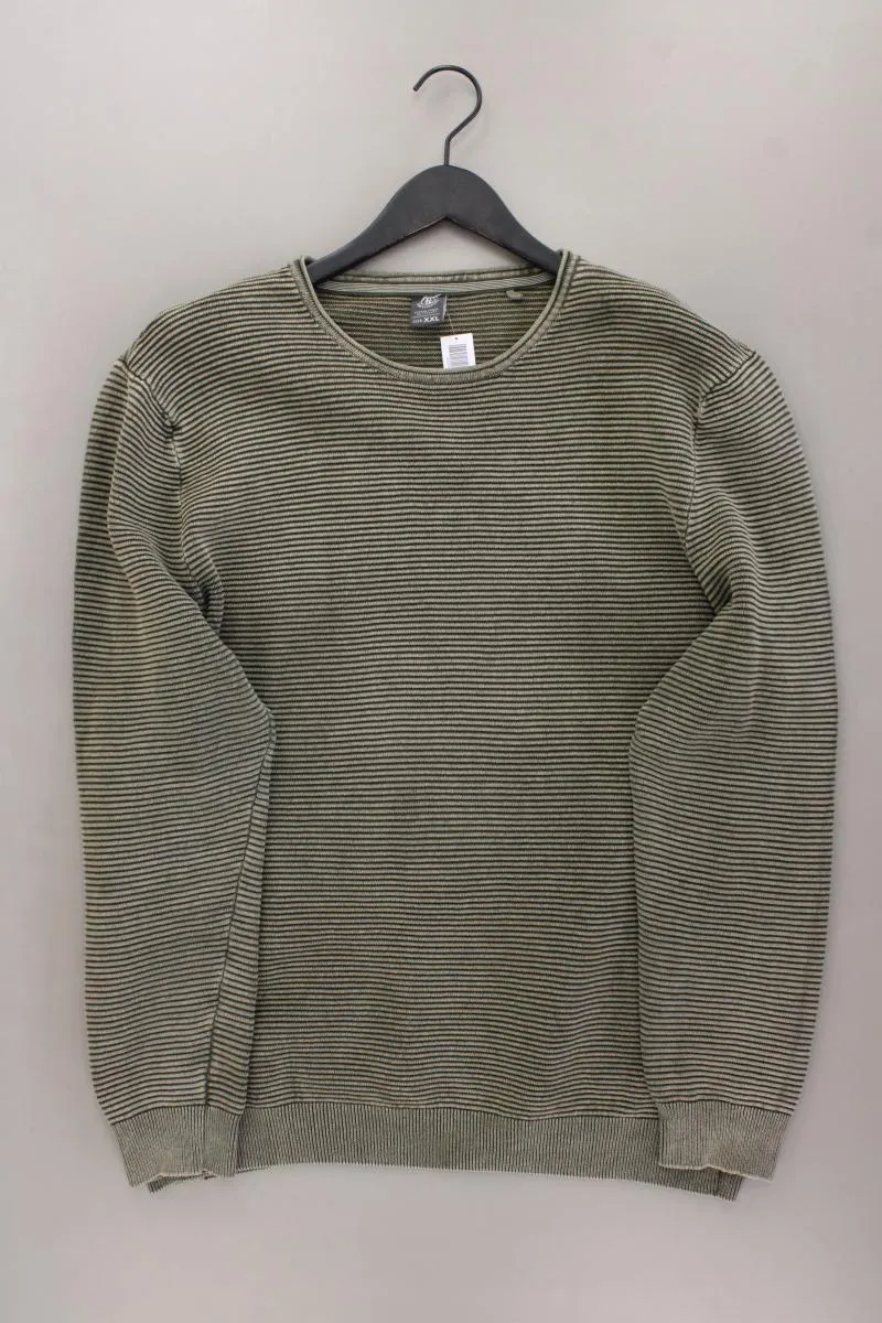 Tom Tompson Pullover für Herren Gr. XXL olivgrün aus Baumwolle