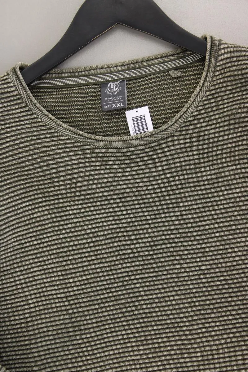Tom Tompson Pullover für Herren Gr. XXL olivgrün aus Baumwolle