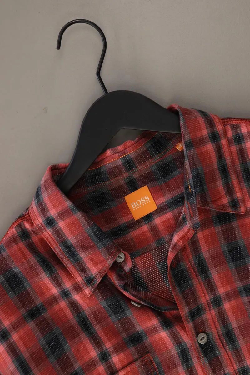 BOSS by Hugo Boss Karohemd für Herren Gr. XXL kariert Langarm rot aus Baumwolle