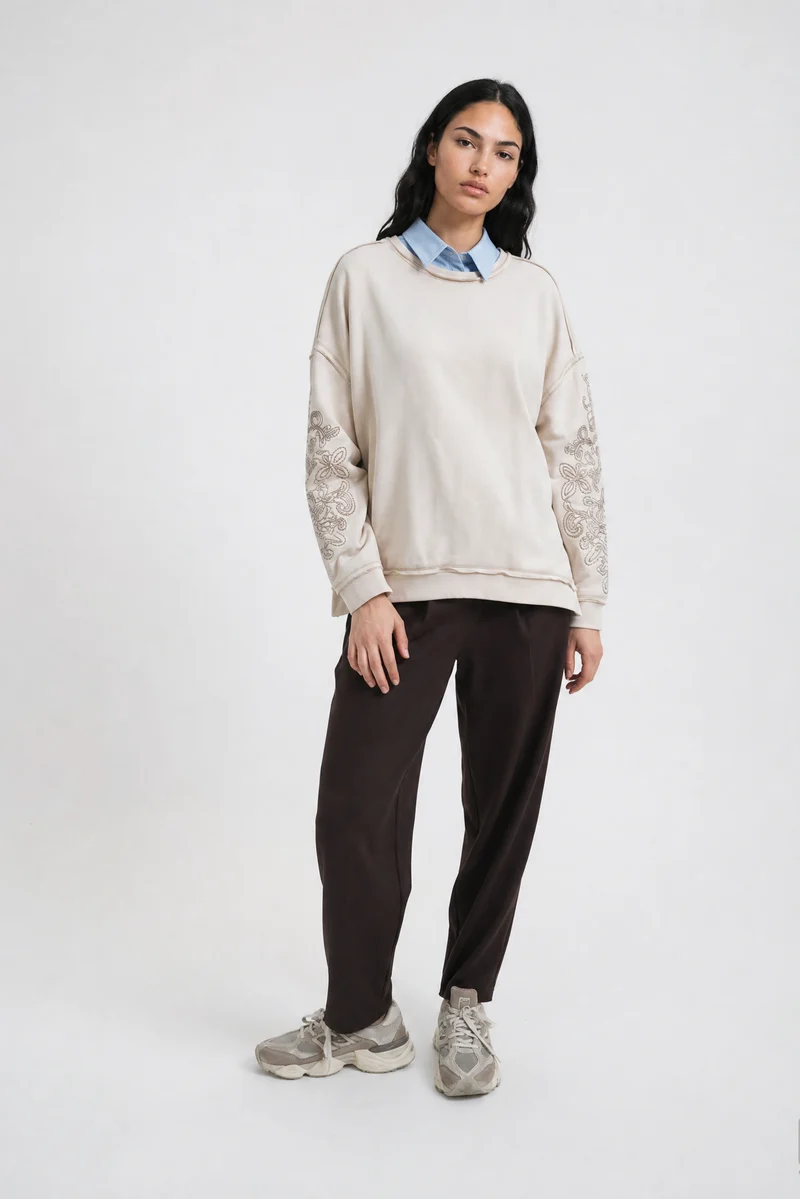 Smith & Soul Oversize Sweatshirt oat milk