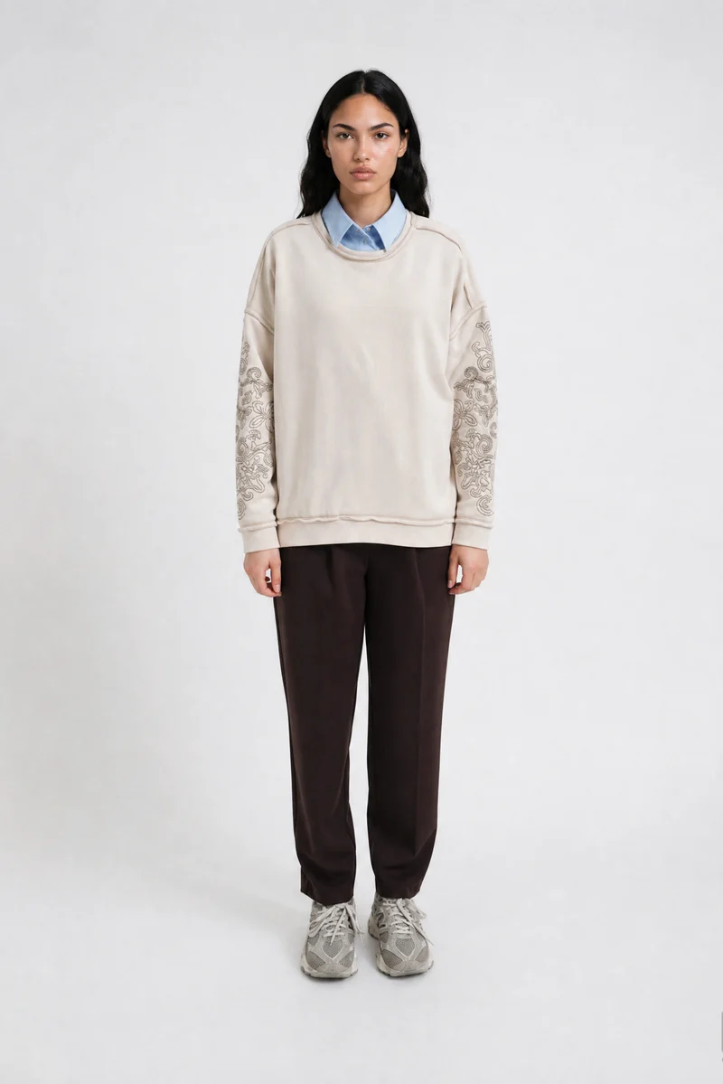 Smith & Soul Oversize Sweatshirt oat milk