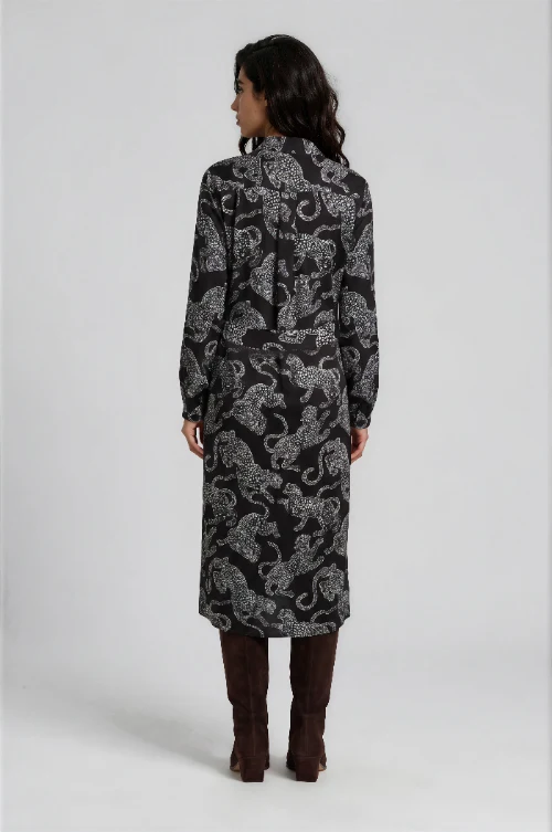 Milano Kleid mocca print