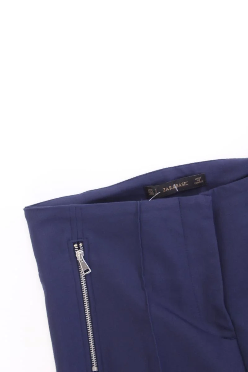 Zara Leggings Gr. S blau aus Baumwolle