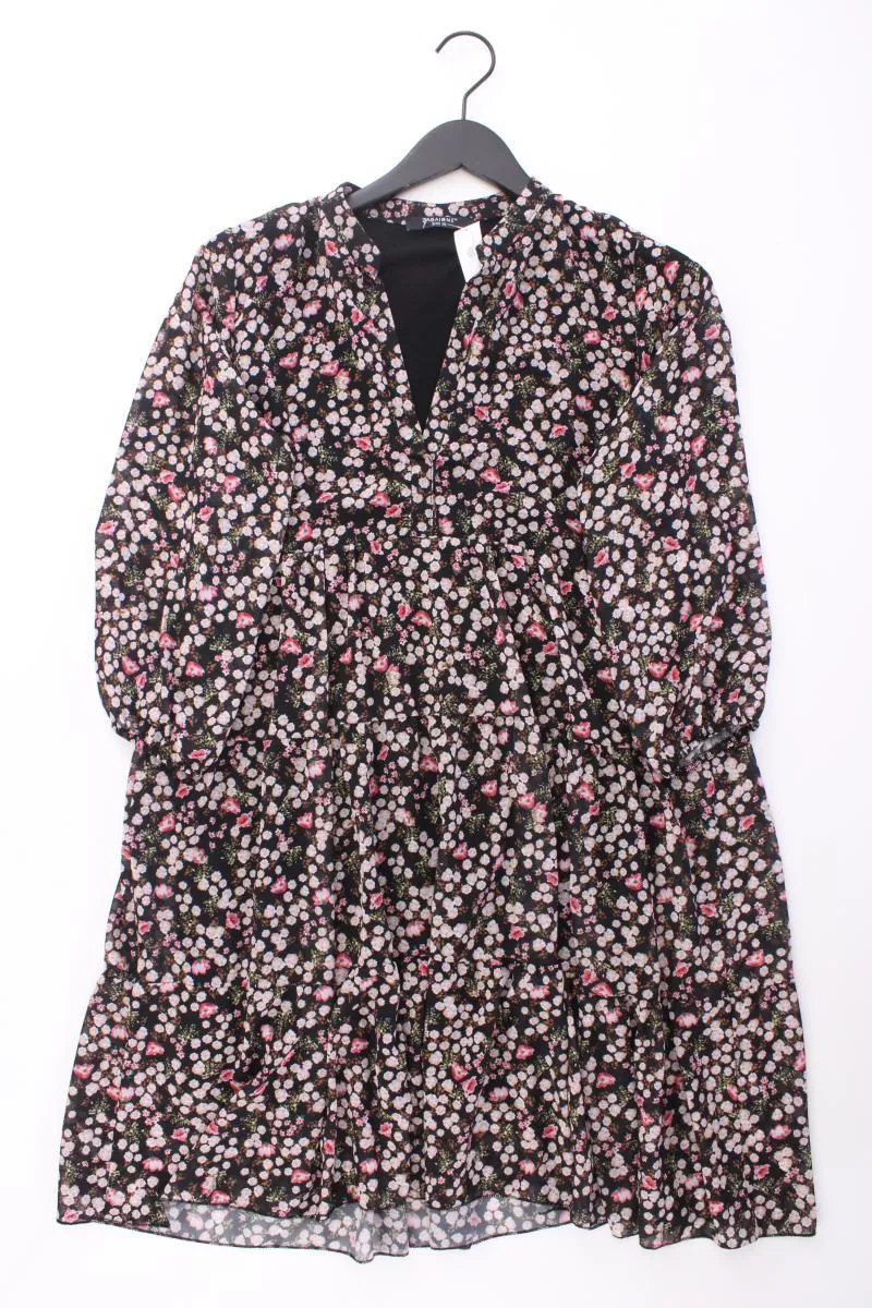 Zabaione Chiffonkleid Gr. XL mit Blumenmuster 3/4 Ärmel mehrfarbig aus Polyester