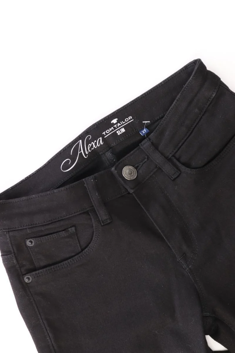 Tom Tailor Five-Pocket-Hose Gr. W27 Modell Alexa schwarz aus Baumwolle