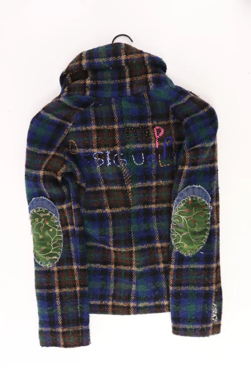 Desigual Wolljacke Gr. 38 kariert mehrfarbig