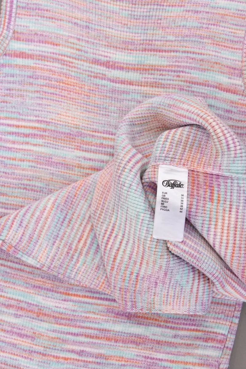 Buffalo Strickkleid Gr. 36 Ärmellos mehrfarbig aus Polyester