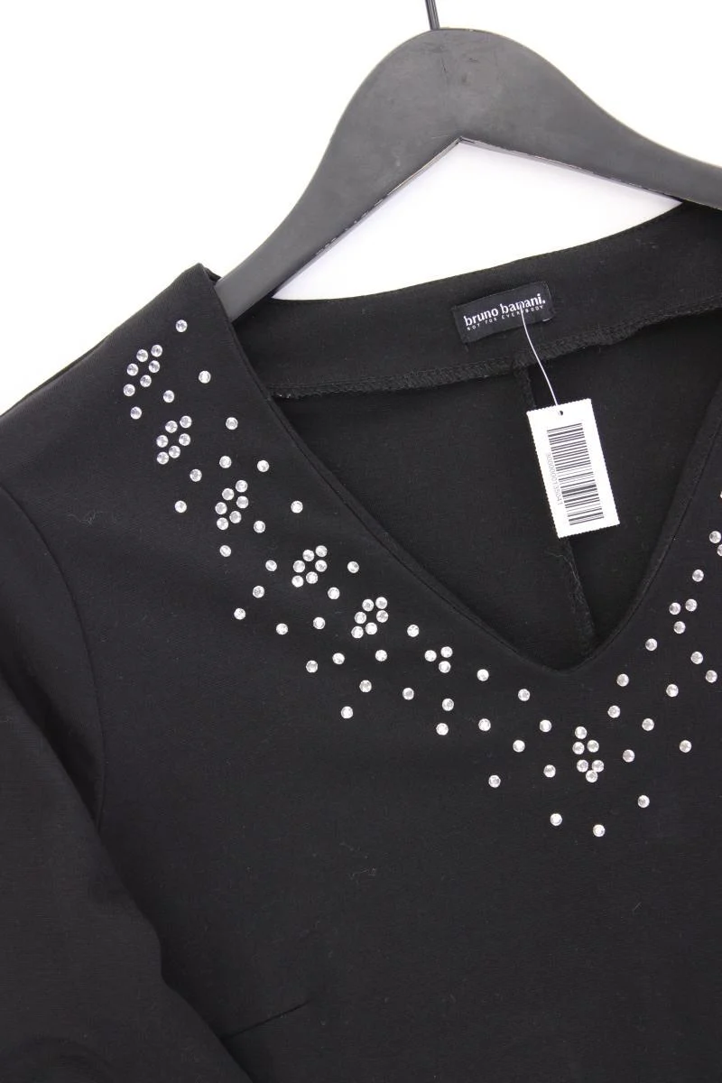 Bruno Banani Langarmkleid Gr. 42 schwarz aus Viskose