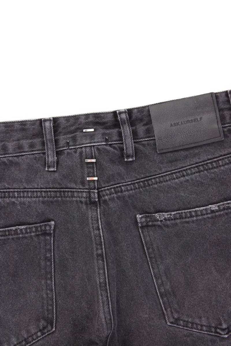 Askyurself Straight Jeans für Herren Gr. W30 grau aus Baumwolle