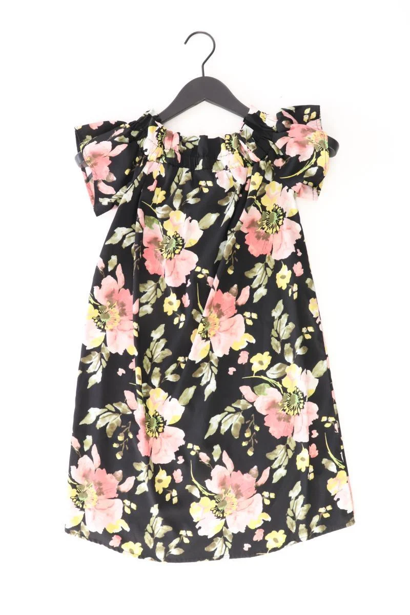 atmosphere Kleid Gr. 36 mit Blumenmuster Kurzarm mit Carmen-Ausschnitt