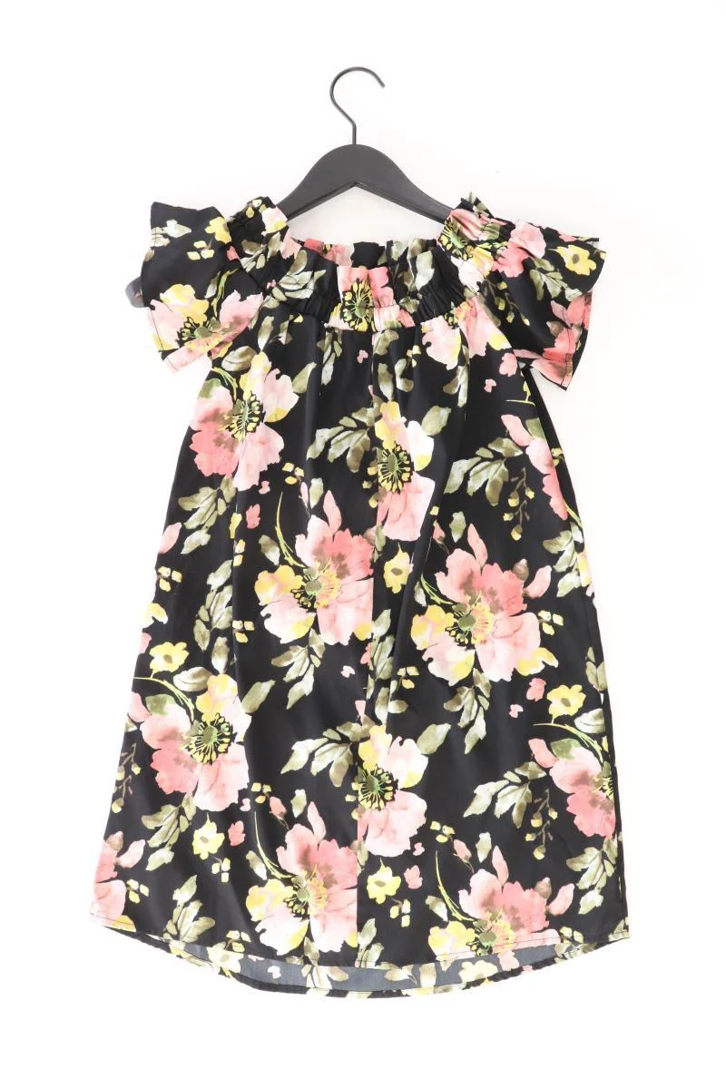 atmosphere Kleid Gr. 36 mit Blumenmuster Kurzarm mit Carmen-Ausschnitt