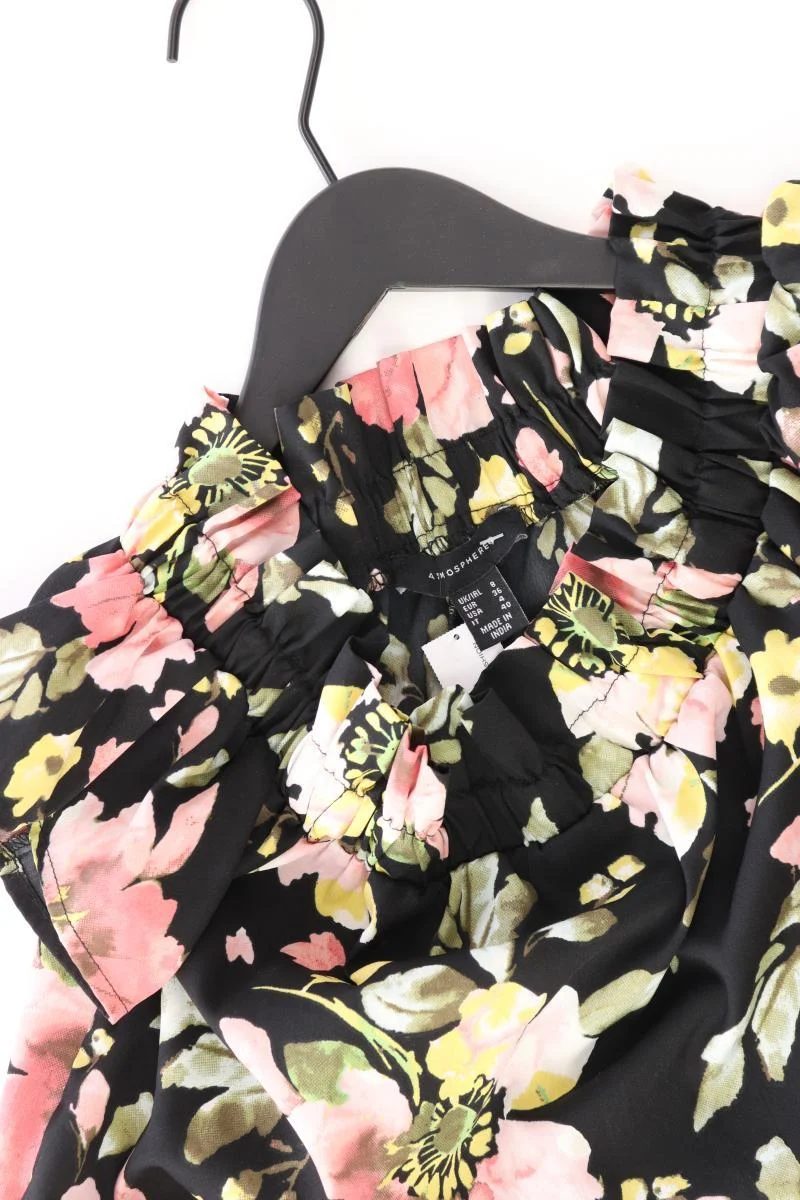 atmosphere Kleid Gr. 36 mit Blumenmuster Kurzarm mit Carmen-Ausschnitt