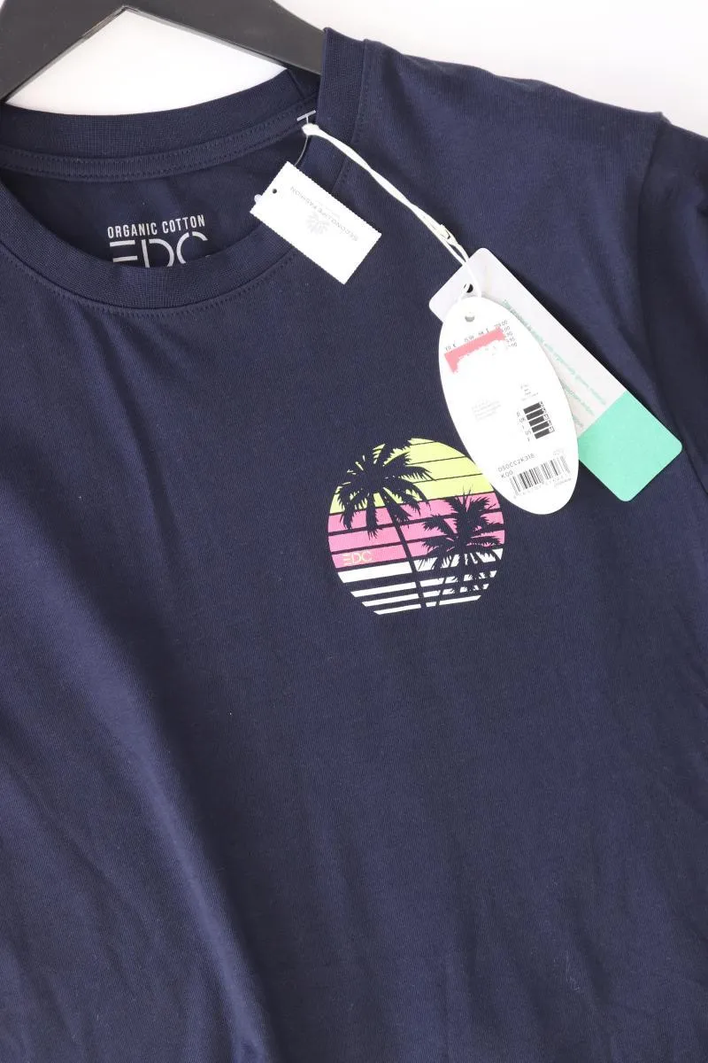edc by Esprit T-Shirt für Herren Gr. S neu mit Etikett Kurzarm blau