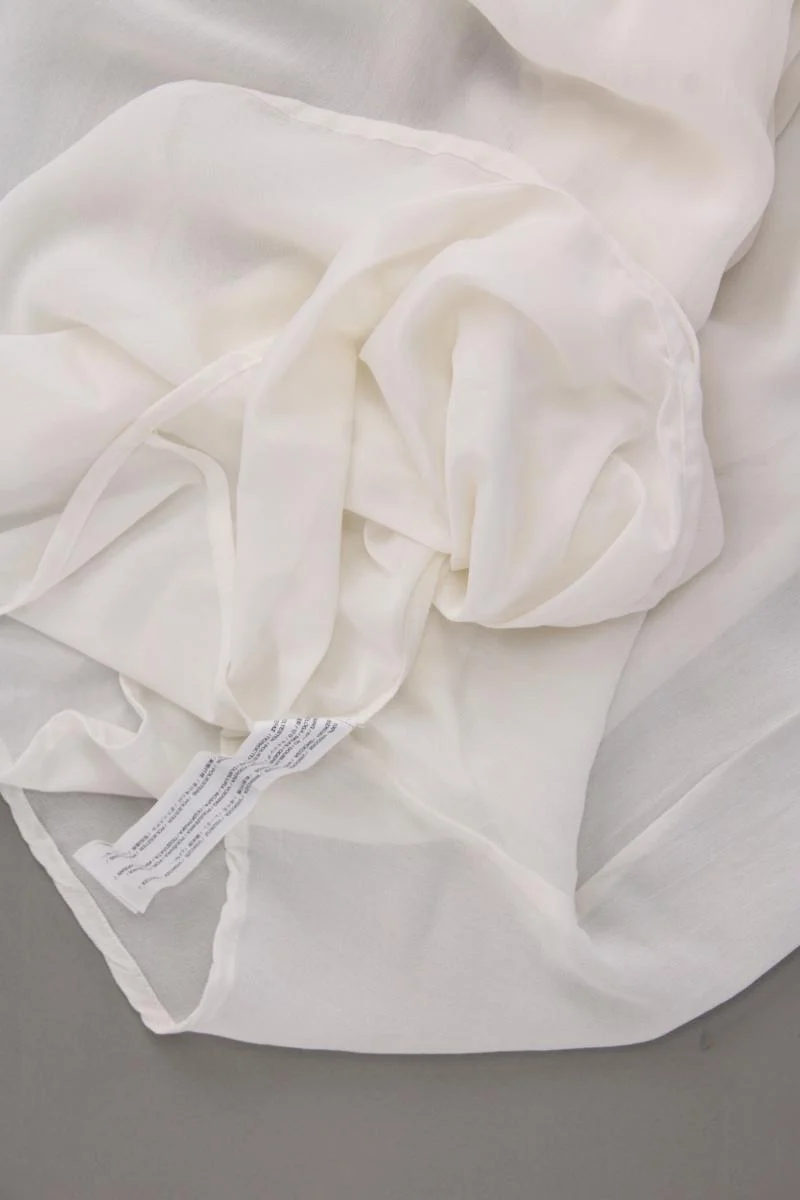 Mango Chiffonkleid Gr. S Ärmellos creme aus Polyester