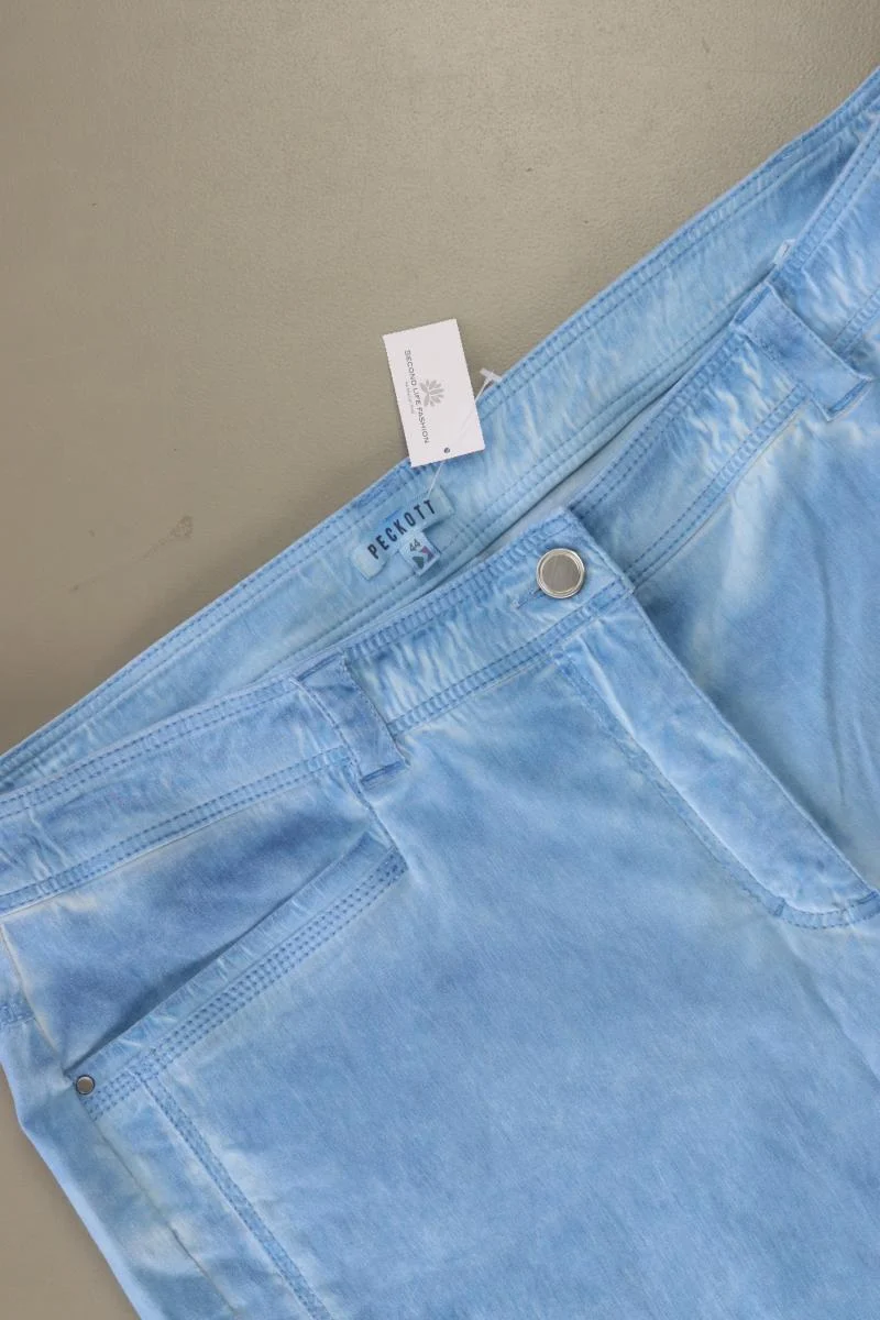 PECKOTT 3/4 Hose Gr. 44 blau aus Baumwolle