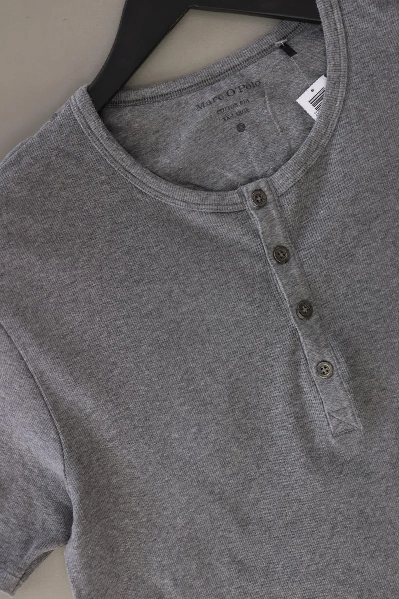 Marc O'Polo T-Shirt für Herren Gr. XXL Kurzarm grau aus Baumwolle