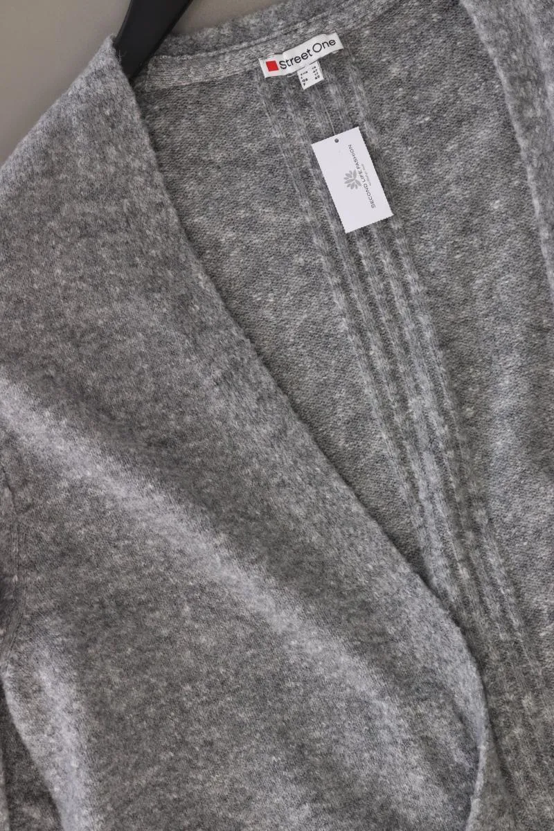 Street One Strickjacke Gr. 38 Langarm grau