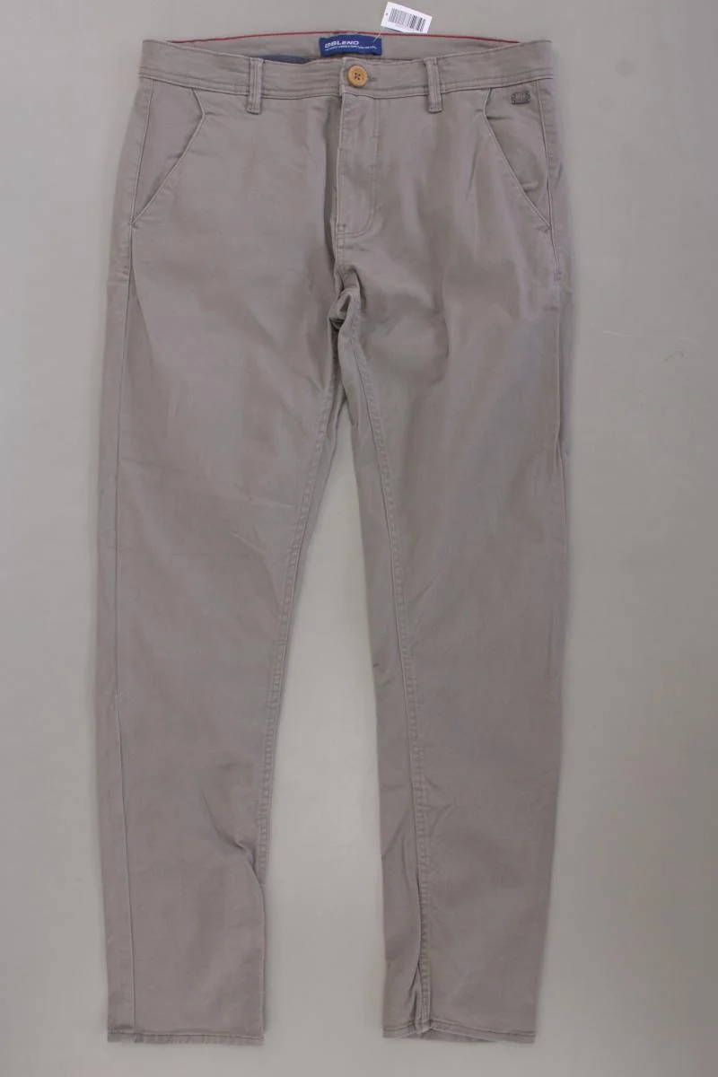 Blend Hose für Herren Gr. W32/L32 grau aus Baumwolle