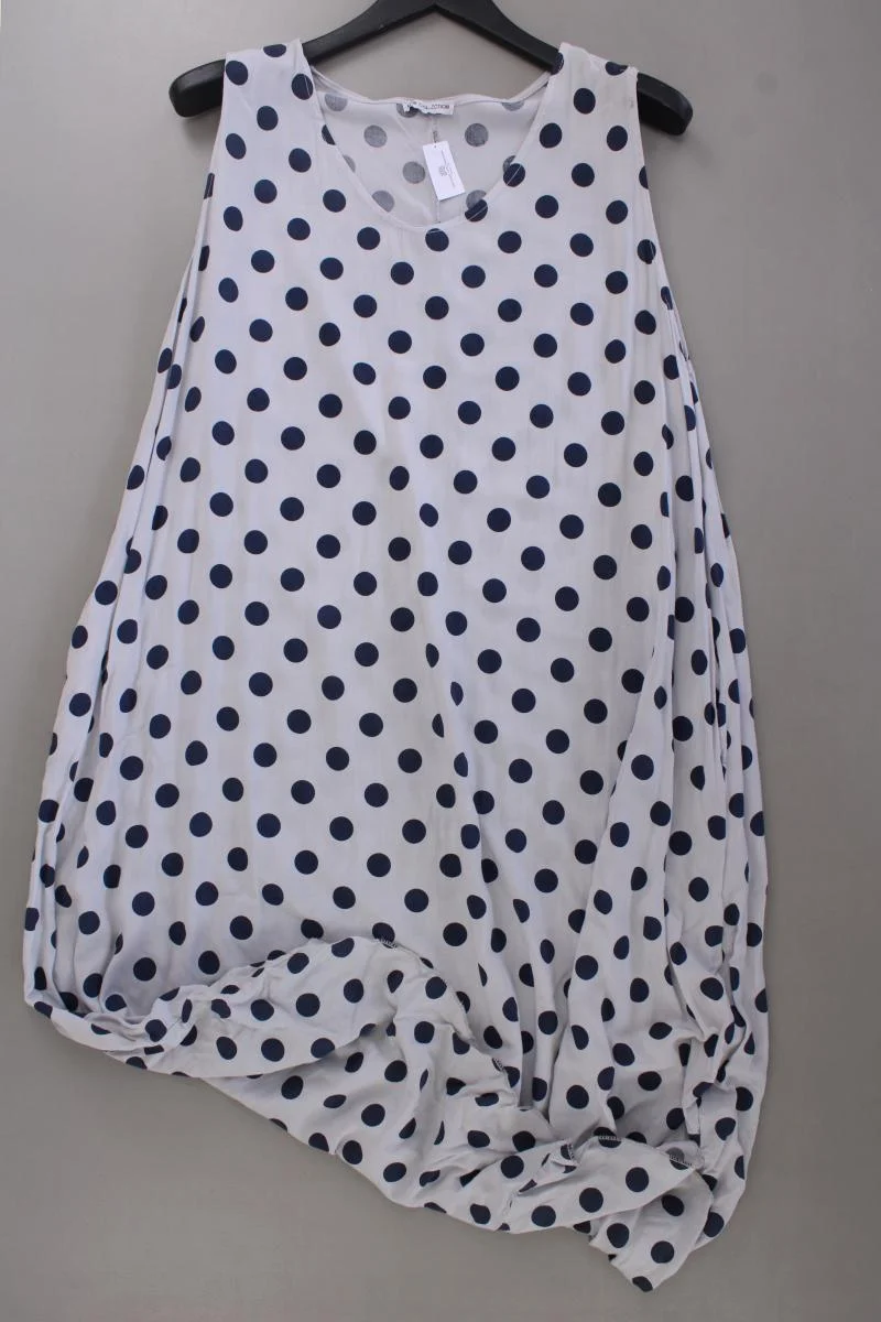 New Collection Maxikleid Gr. OneSize gepunktet Ärmellos grau aus Viskose