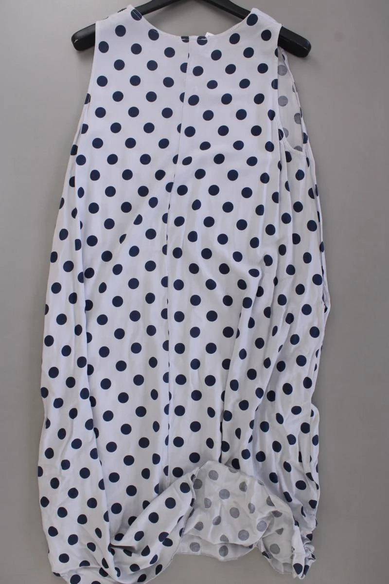 New Collection Maxikleid Gr. OneSize gepunktet Ärmellos grau aus Viskose