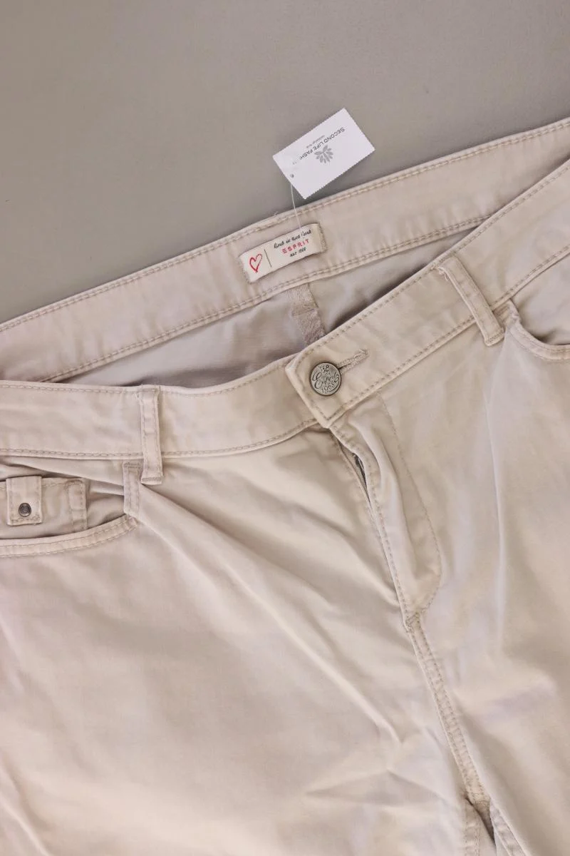 Esprit 7/8 Hose Gr. 40 creme aus Baumwolle