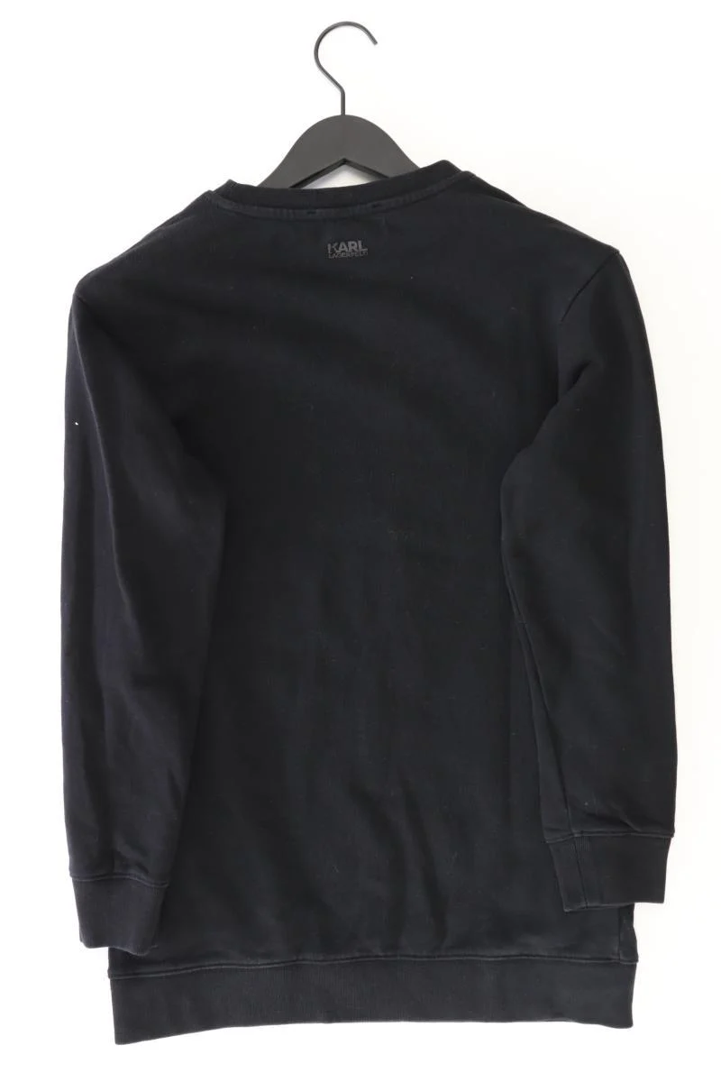 Karl Lagerfeld Feinstrickpullover für Herren Gr. XS schwarz aus Baumwolle