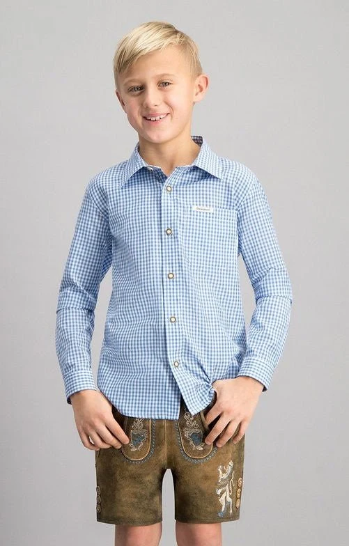 Trachtenhemd Dave jr. in blau