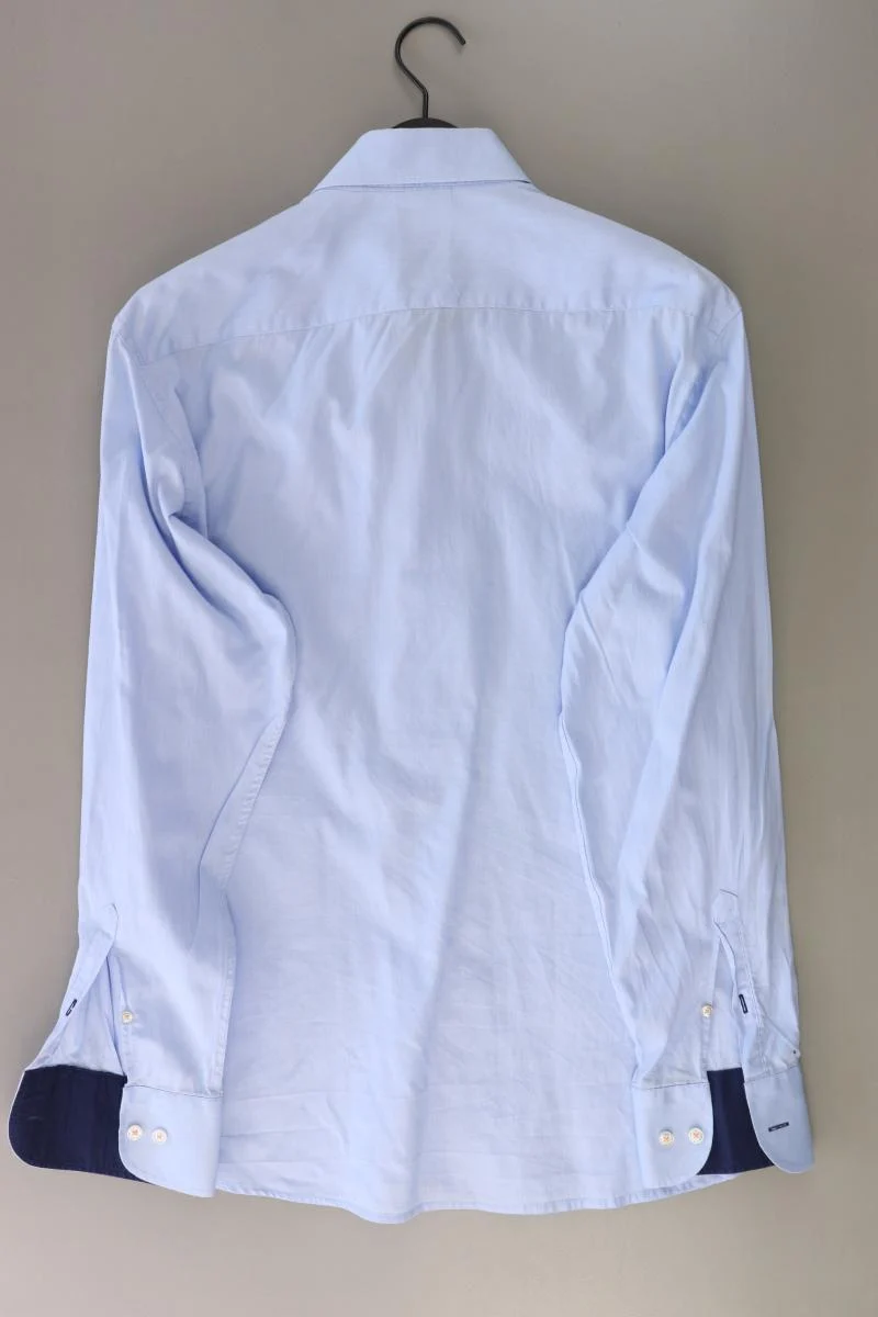 Pure Hatico Langarmhemd für Herren Gr. XL blau aus Baumwolle