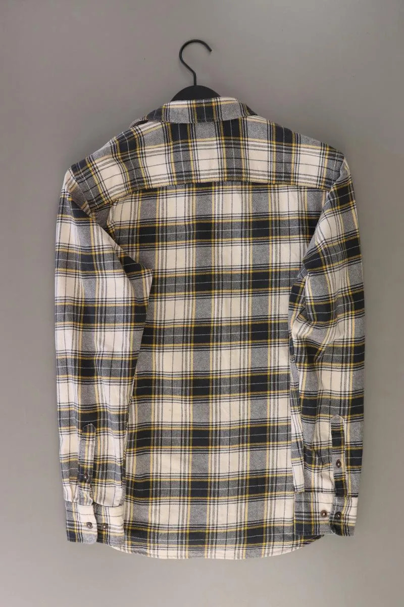 Jack & Jones Karohemd für Herren Gr. M kariert Langarm creme aus Baumwolle