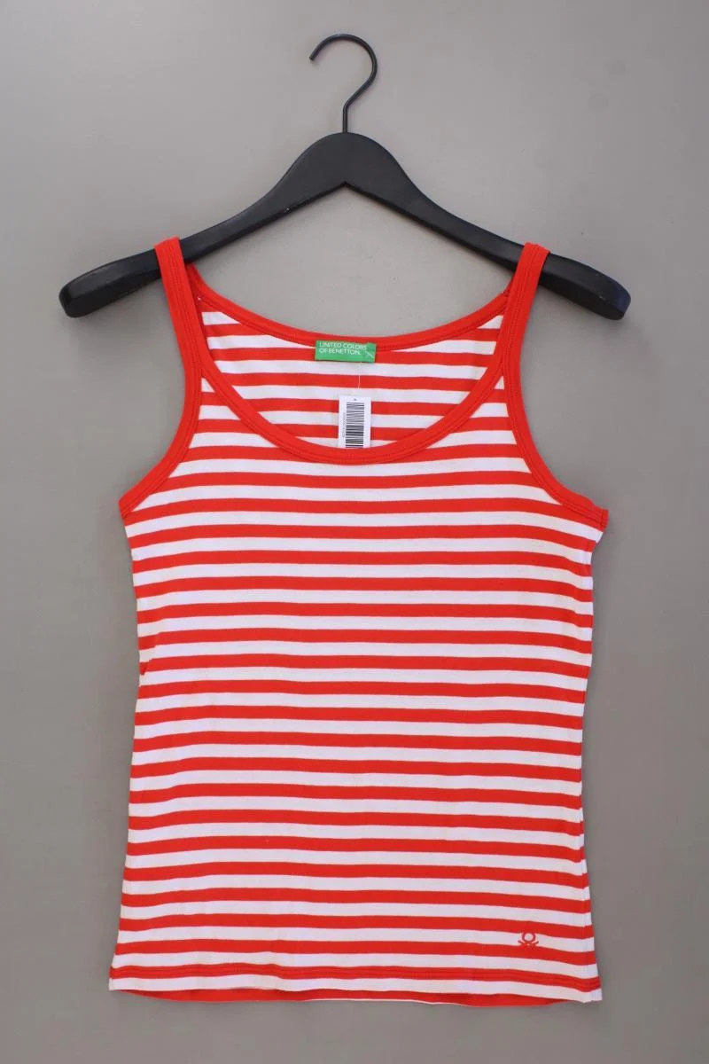 United Colors of Benetton Trägertop Gr. S gestreift rot