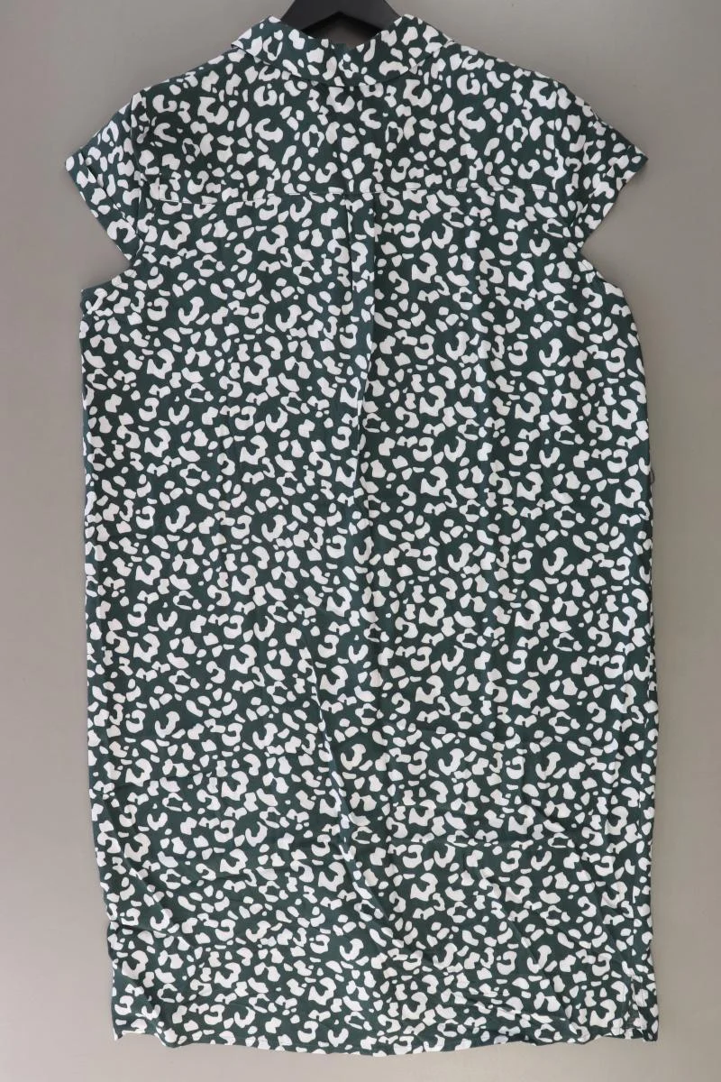 Street One Kurzarmkleid Gr. 38 mit Tierdruck grün aus Viskose