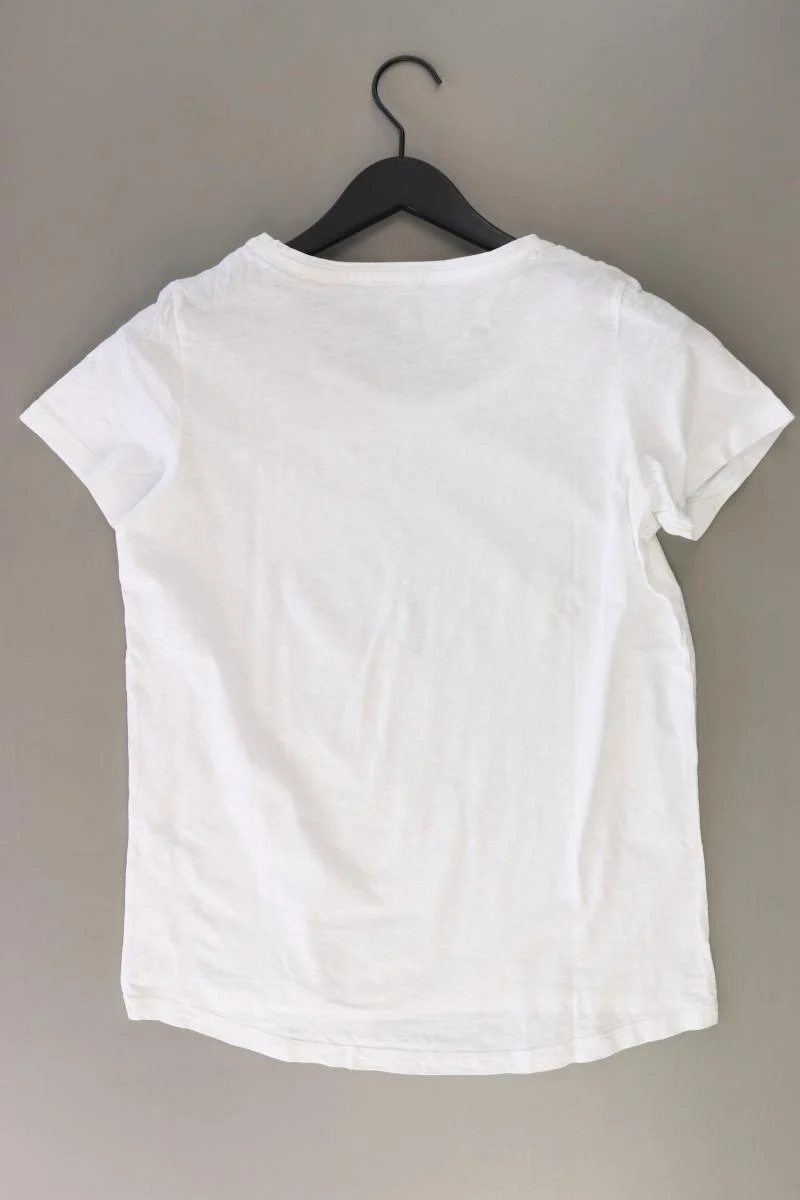 Cecil Printshirt Gr. M Kurzarm weiß aus Baumwolle
