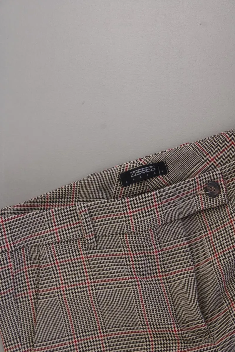 Zerres Stoffhose Gr. 40 hahnentritt neuwertig braun aus Polyester