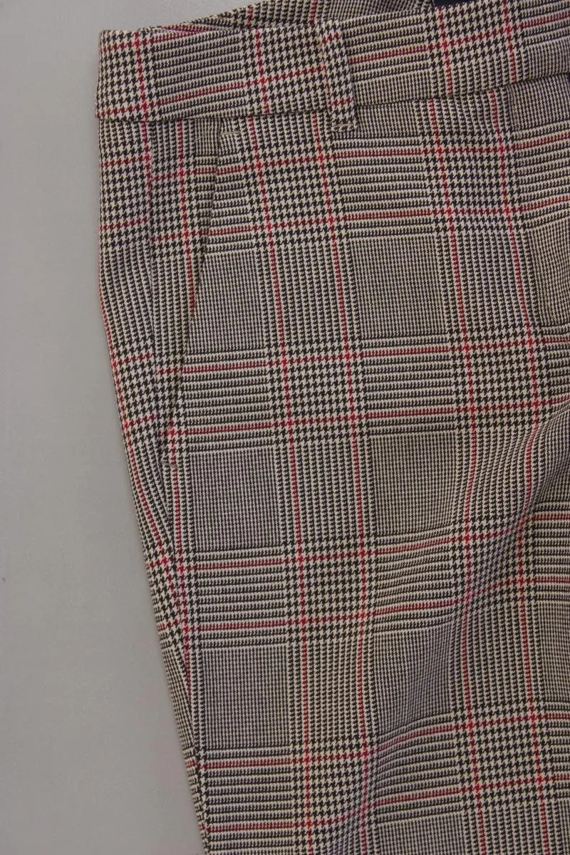 Zerres Stoffhose Gr. 40 hahnentritt neuwertig braun aus Polyester