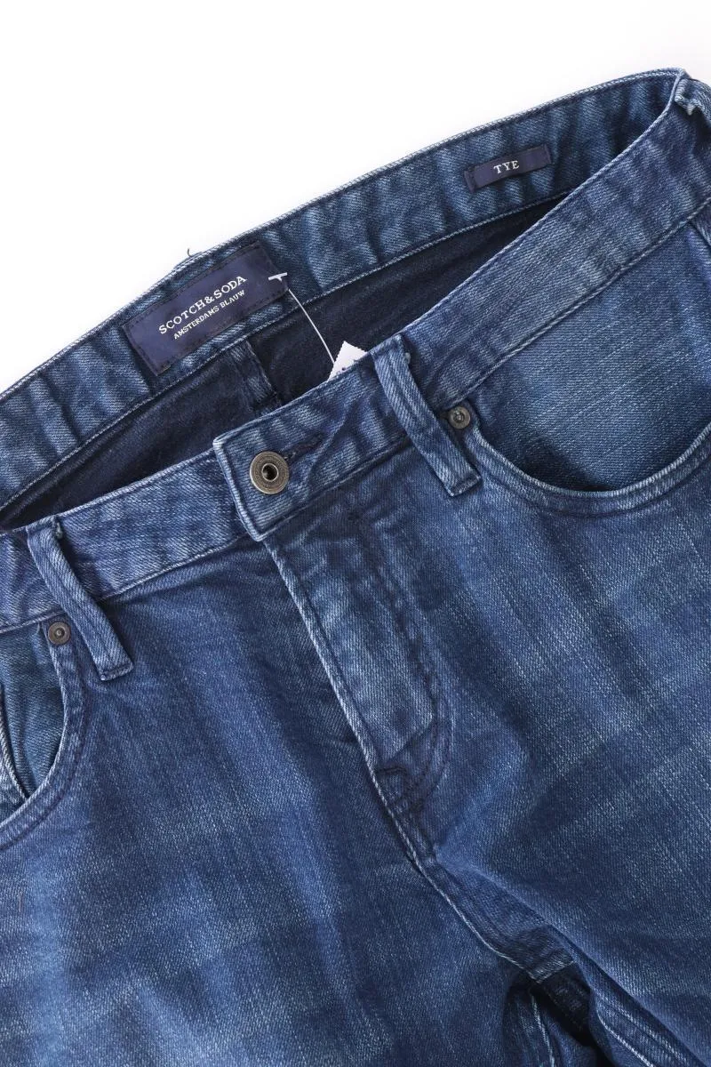 Scotch & Soda Straight Jeans für Herren Gr. W33/L34 blau aus Baumwolle