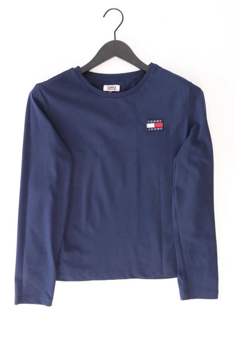 Tommy Jeans Longsleeve-Shirt Gr. L Langarm blau aus Baumwolle