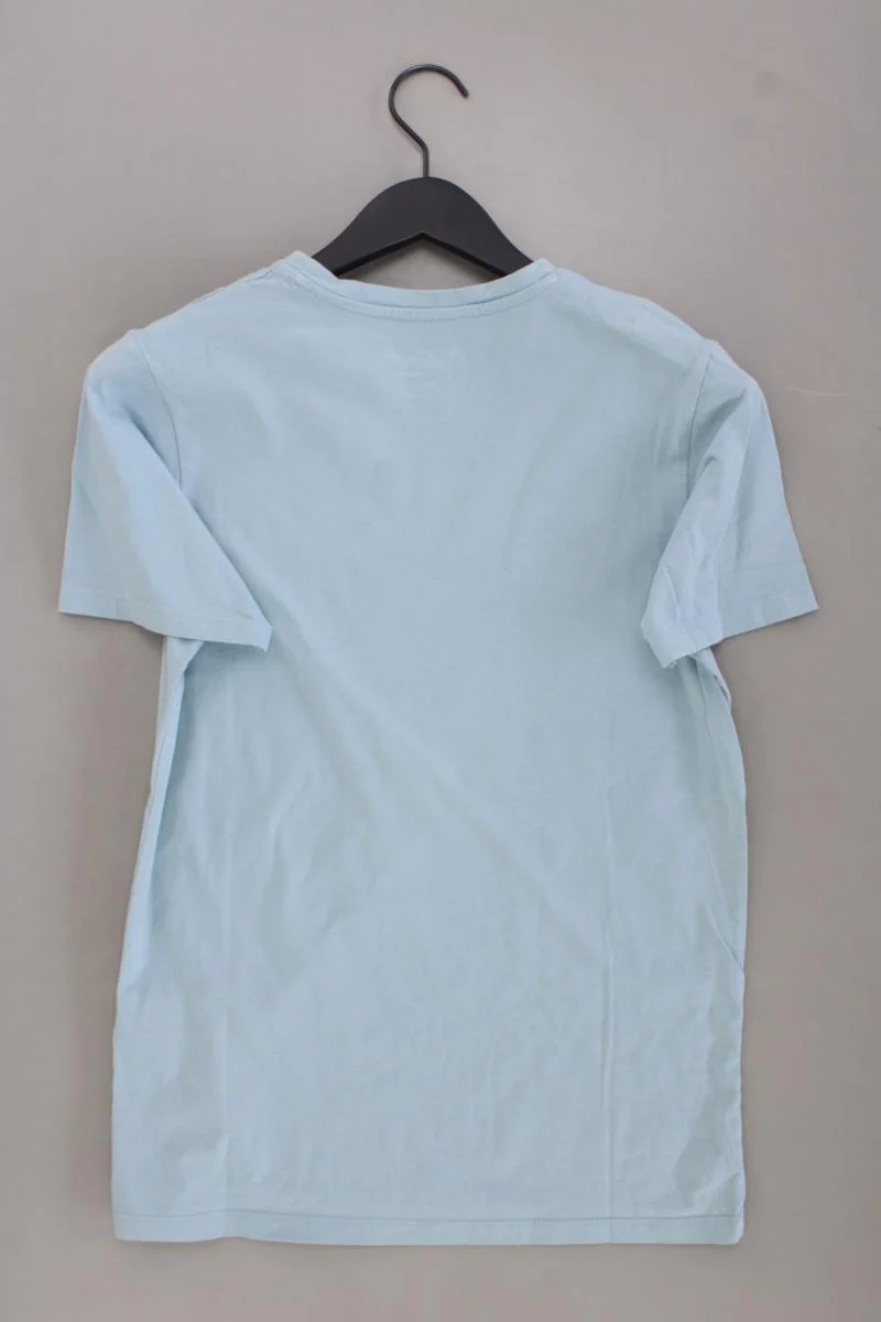 Jack & Jones Printshirt für Herren Gr. S Kurzarm blau aus Baumwolle