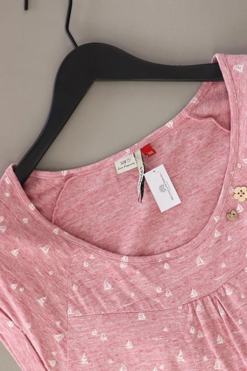 Ragwear Kurzarmkleid Gr. XXL rosa aus Baumwolle