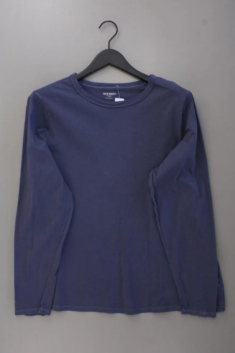 Old Navy Longsleeve-Shirt Gr. XL Langarm grau aus Baumwolle