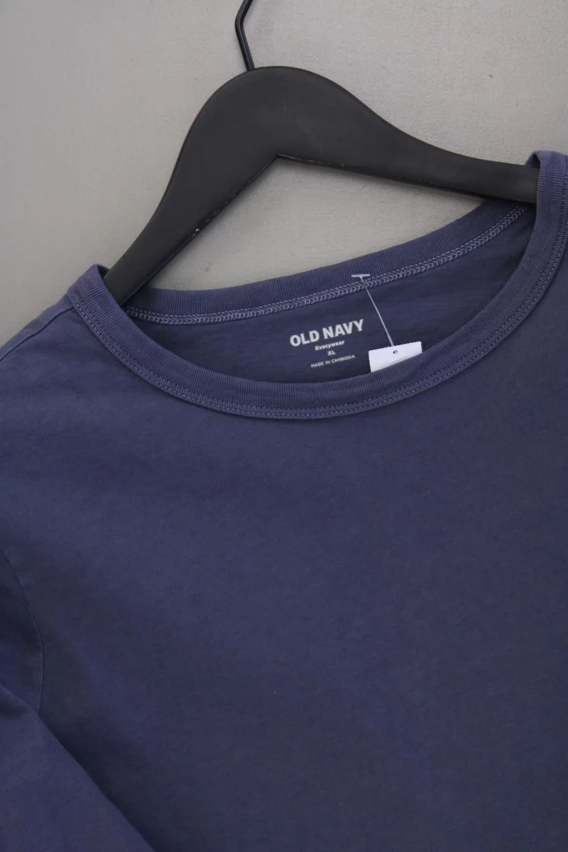 Old Navy Longsleeve-Shirt Gr. XL Langarm grau aus Baumwolle