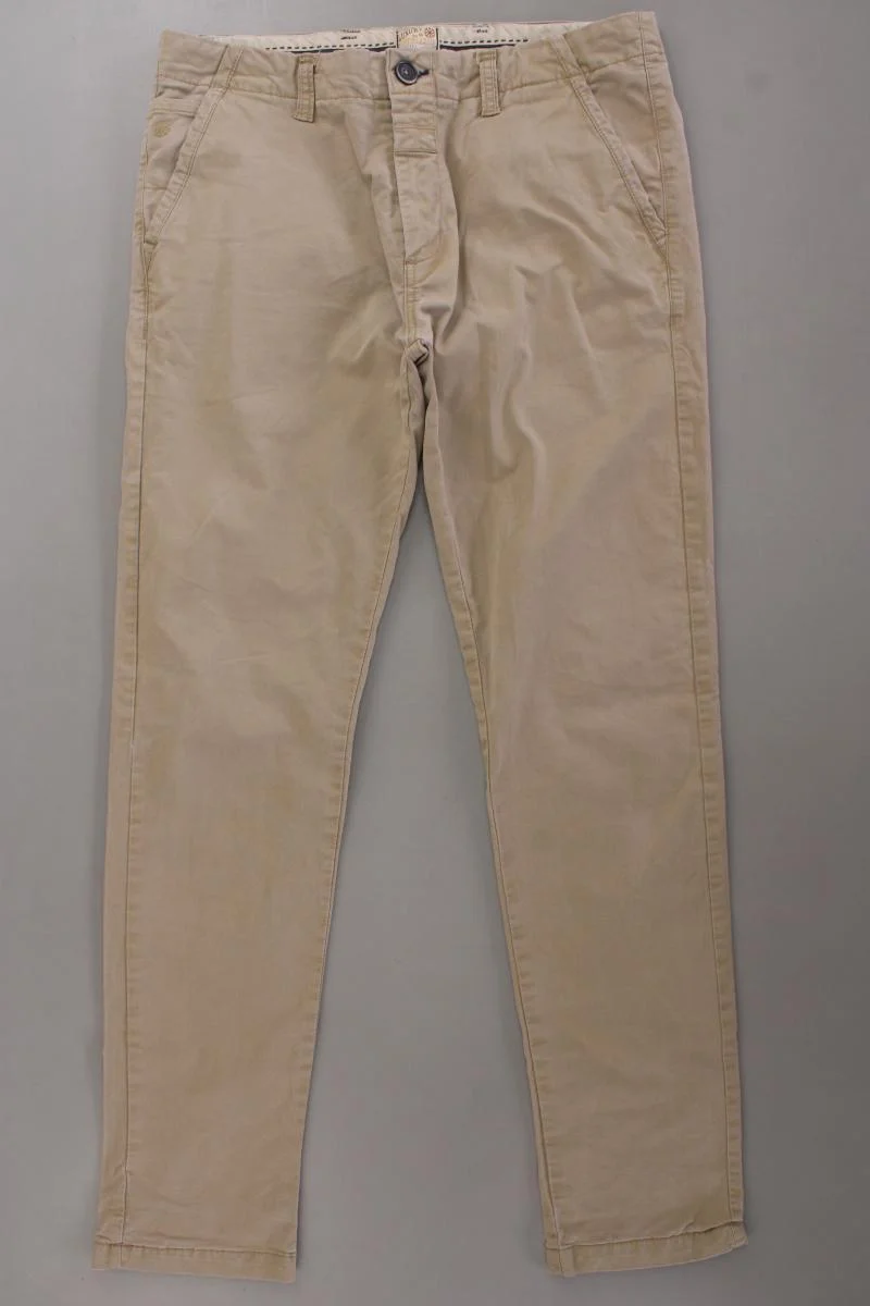 DSTREZZED Chinohose für Herren Gr. W34 creme aus Baumwolle