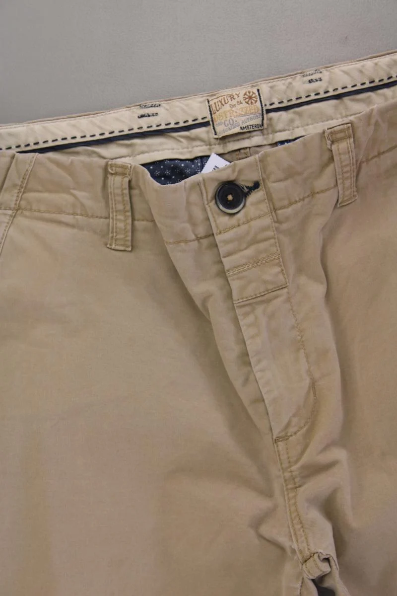DSTREZZED Chinohose für Herren Gr. W34 creme aus Baumwolle