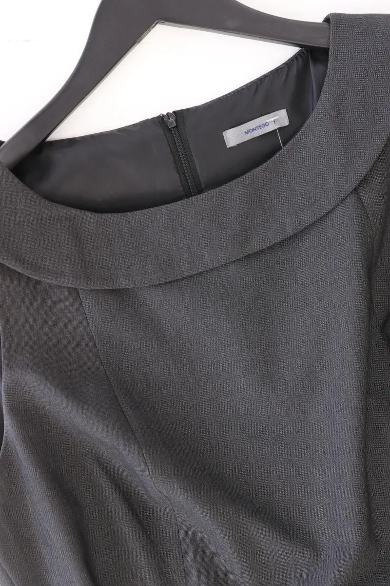 Montego Bleistiftkleid Gr. 44 Ärmellos grau aus Polyester