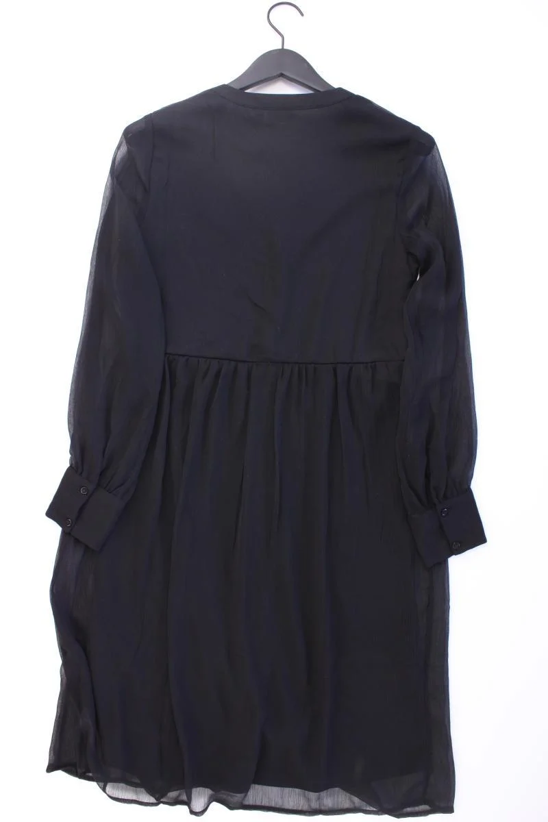 Vila Chiffonkleid Gr. 34 Langarm schwarz