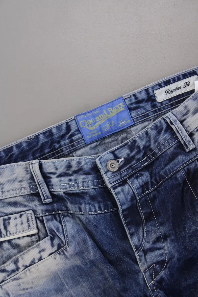 CIPO & BAXX Straight Jeans für Herren Gr. W32/L34 blau aus Baumwolle