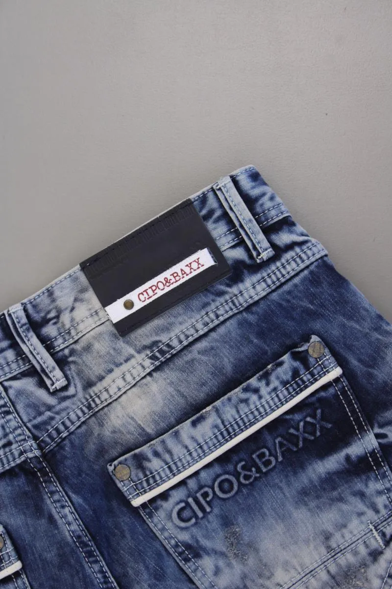 CIPO & BAXX Straight Jeans für Herren Gr. W32/L34 blau aus Baumwolle