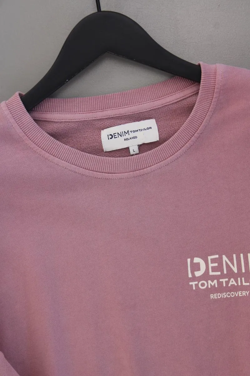 Tom Tailor (Denim) Langarmpullover für Herren Gr. L neuwertig rosa