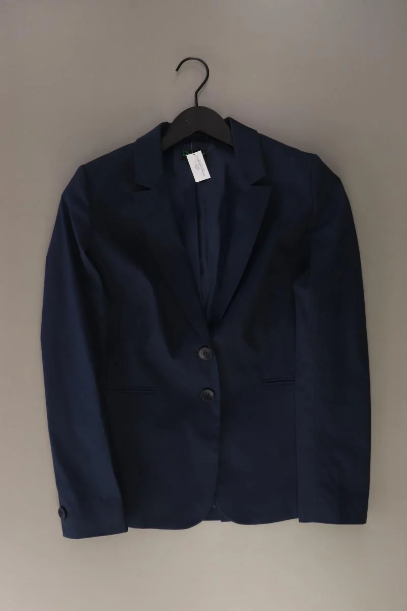 Benetton Classic Blazer Gr. 36 blau aus Baumwolle